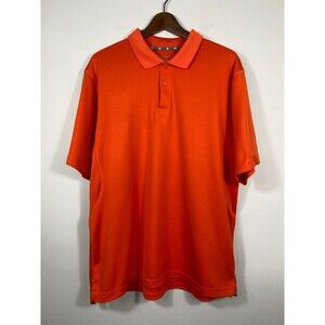 Champion Double Dry Orange Polo Shirt Athletic Golf Performance Large